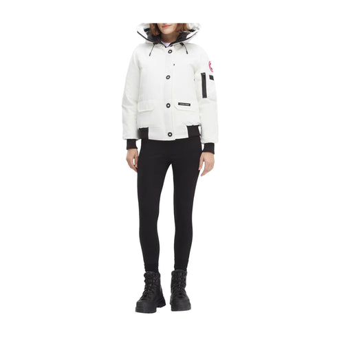 CANADA GOOSE Giacca imbottita Parka Donna corto Chilliwack Bianco - Francavilla Moda